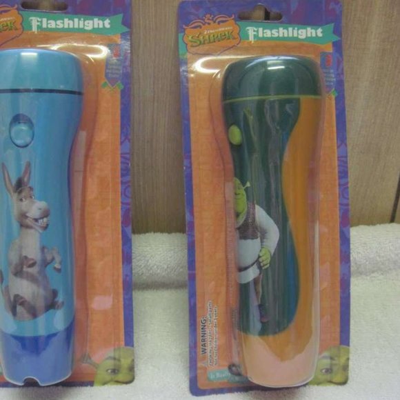 Dreamworks' Shrek Ultra Bright Flashlight Torch Flash Light Orange Green Ogre - Picture 13 of 13